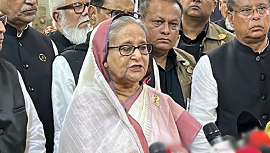 আওয়ামী লীগ চায় ভোটের মাধ্যমে সরকার পরিবর্তনঃ শেখ হাসিনা