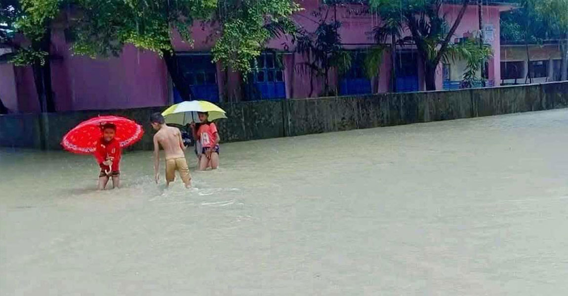 টানা বর্ষণে টেকনাফের অর্ধশত গ্রাম প্লাবিত