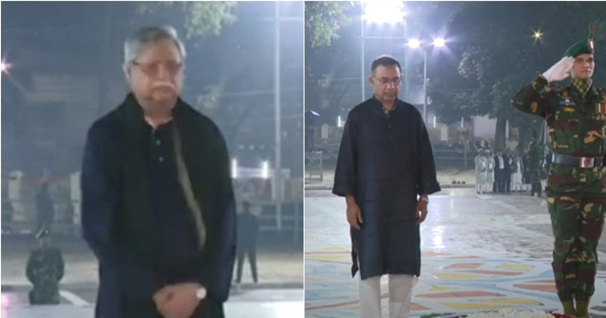 একুশের প্রথম প্রহরে শহীদ মিনারে রাষ্ট্রপতি ও প্রধানমন্ত্রীর শ্রদ্ধা