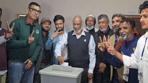 ভোটের মাধ্যমে দেশে গণতান্ত্রিক পরিবেশ সৃষ্টি হয়েছে: ড. মঈন খান