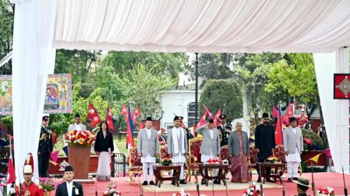 নেপালের প্রধানমন্ত্রী হিসেবে শপথ নিলেন বালেন্দ্র শাহ