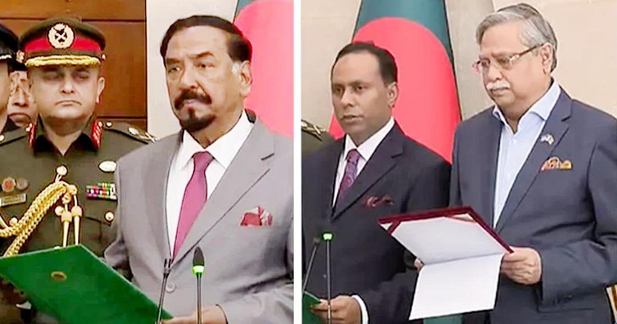স্পিকার ও ডেপুটি স্পিকারকে শপথ পড়ালেন রাষ্ট্রপতি