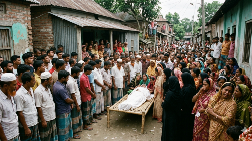 নিখোঁজের ৬ ঘণ্টা পর পুকুরে মিলল মামা-ভাগ্নের মরদেহ
